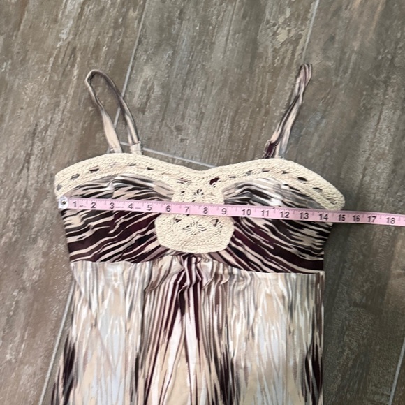Soma Cream, purple and Brown Maxi Nightgown - Picture 4 of 5